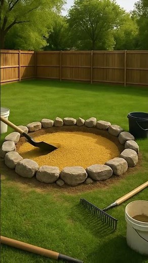 DIY Backyard Fire Pit in Just One Day!
