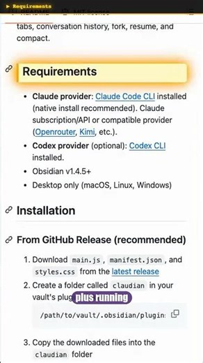 Github Repo you should know Claudian #ai #claude #obsidian #programming #opensource