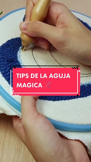 Tips de la Aguja Magica 🪡 #agujamagica #tutorial #tutorialdebordado #bordado #bordadosamano #parati