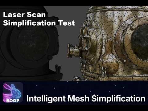Boop Blender Decimation Addon - Laser Scan Test