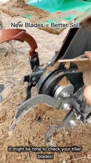 🛠️ tiller blade swap: keep your farm machine sharp! #tractor #machine #tiller #agriculture #fblifestyle | Rinu Izaz Fadli