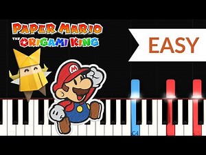 Title / Main Theme - Paper Mario: The Origami King (EASY Piano Tutorial)
