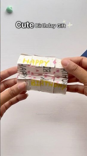 Birthday gift that never end ♾️🎉|Diy infinite cube 🌸#diygifts #origami #viral #shortvideo