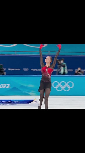 Kamila Valieva at the 2022 Beijing olympics individual event⛸️