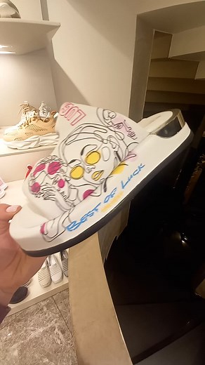 Colorful Cartoon Sandal Showcase: Best of Luck Design