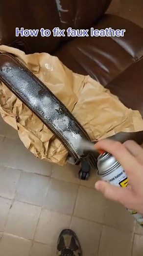 How to fix a fake leather chair that's peeling #shorts