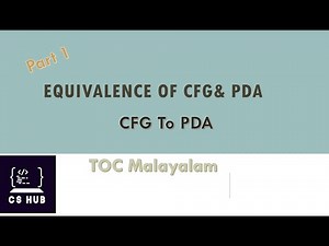 CONVERTING CFG TO PDA