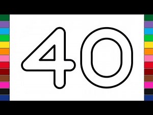 Learn to write Forty | Numbers Train 40 | #100 #learning