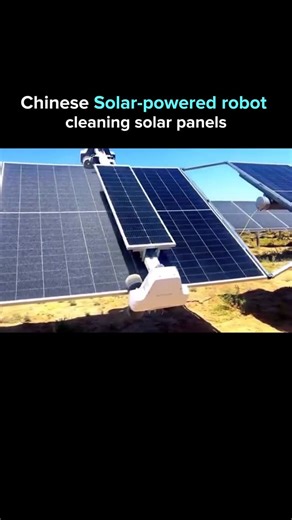 AI. Tech. The next evolution. on Instagram: "In China, solar-powered robots are cleaning massive solar farms ~ using the same sunlight that powers them. These self-sustaining machines operate without cables or fuel, showing how automation and renewable energy can form a perfect loop. What was once sci-fi is now shaping the future of green infrastructure. Follow for daily breakthroughs at the intersection of AI and technology. ➕ @deepen.ai Unlock your FREE 100+ Prompt Anatomy to brainstorm, creat