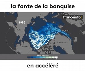 1.5M views · 1.7K reactions | Voici à quelle vitesse la fonte de la banquise s'accentue chaque année...  | Vrai ou Fake | Facebook