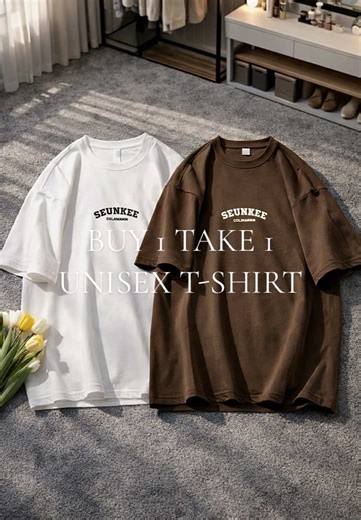 Buy 1 Get 1 Free Unisex Korean Style T-Shirts