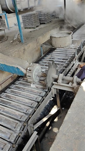 Aluminium Ingots Casting Process 💯♻️ #aluminium #ingots #casting #india