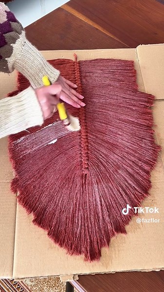 Produzindo uma Folha de Macramé Gigante