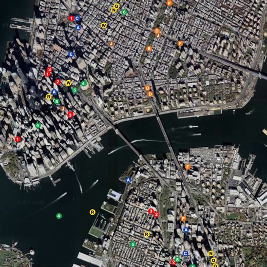 12K views · 94 reactions | Animation Showing Peak-Hour New York City MTA Subway Services | Brilliant Maps | Facebook