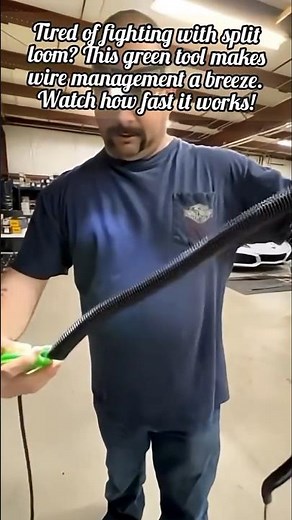 Fast Way To Feed Wires Into Split Loom