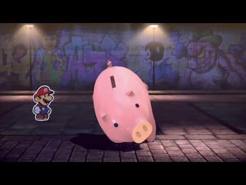 Paper Mario: Color Splash - Piggy Bank Thing Dance Animation