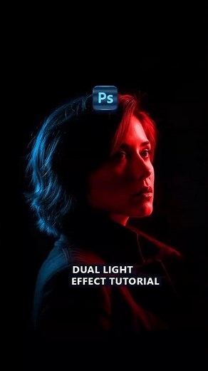 Simple Way To Apply a DUAL LIGHTING Effect In Photoshop