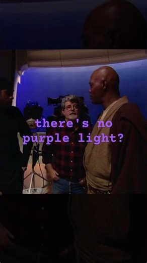 Why is Mace Windu’s lightsaber purple?