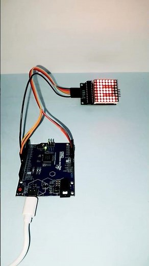 How to program an 8x8 LED Matrix with Arduino Uno R4! 💻✨ #shorts #arduino #codewithtj