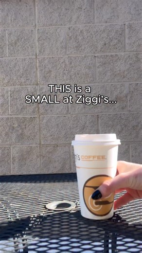 Ordered a small. Got more than expected. 16oz > 12oz. Just saying. 😌 | Ziggi's Coffee