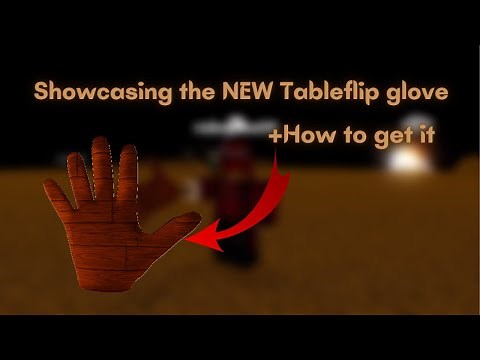 Showcasing the NEW Tableflip glove + How to get it | Slap battles