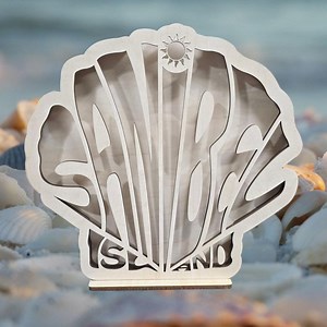 Sanibel Island Seashell Shadow Box: Beach Finds Display | Shell Keeper | Sea Glass - Etsy