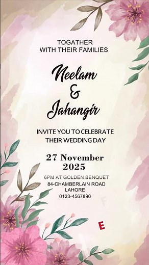 Wedding invitation edius reels project free download | edius project free download 2024 | NVS 32