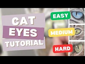 Master the Art of Drawing Cat's Eyes with Pastel Pencils