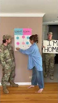 Soldier surprises family during gender reveal game that has SHOCKING ending 🤯❤️❤️