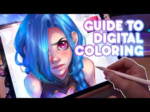 MY EASY GUIDE TO DIGITAL COLORING 🎨 how to use layers, from base colors to rendering