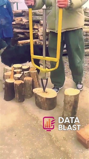 This Wood Splitter Makes It Too Easy #shorts