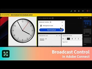 Broadcast Control in Adobe Connect