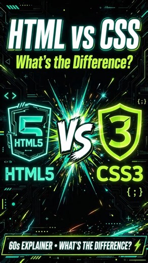 HTML vs CSS — What's the Difference? 🤔💻