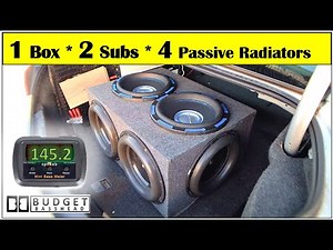 INSANE Output With Passive Radiators | Walmart Subs Hits 145.2 dB @5,000 Watts