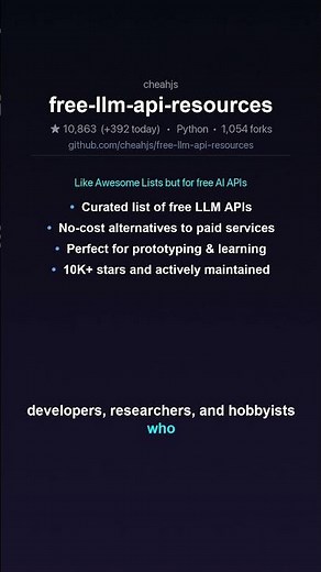 Free LLM API Resources