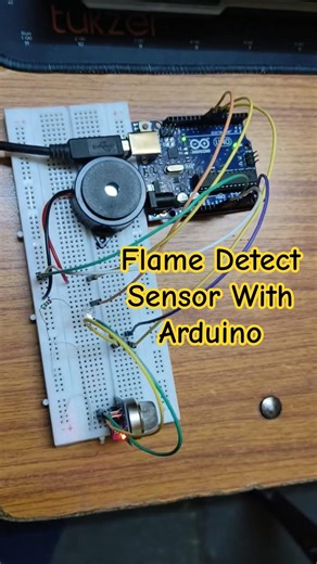 Flame Sensor Is Ready To Work #arduino #electronics #youtubeshorts #indianmaker