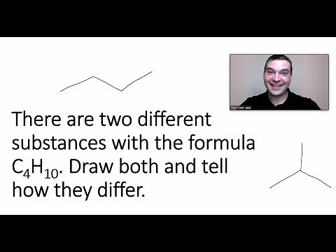 Draw the two substances with the formula C4H10 [Constitutional Isomer Problem Solving Strategy]