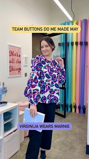 Tilly and the Buttons | Learn to sew with easy sewing patterns on Instagram: "It’s #MeMadeMay2025 and the Team Buttons catwalk continues!  Are you rocking your fave me-mades to work this week too? Show us what you’re wearing and tag us in your TATB outfit snaps!  #MeMadeMay #TillyAndTheButtons #SewingCommunity"