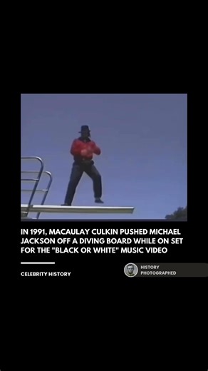 This footage was filmed during the production of the lead single for the Dangerous album. Culkin, already a global star following the massive success of Home Alone, played a key role in the video's opening scene. These behind-the-scenes moments document the high-profile friendship between the two icons at the peak of their fame, captured on one of the most expensive music video sets ever constructed. | History In Pictures