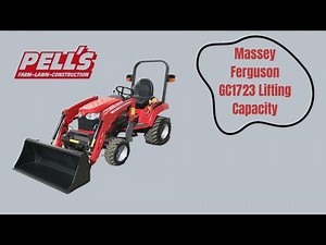 Massey Ferguson GC1723 Lifting Capacity