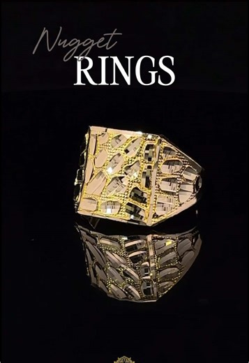 10k Nugget Rings Visit Gold Depot Jewelry Store for exclusive designs and stunning pieces of Jewelry #gold #jewelry #goldjewellery #10k #14k #ring #goldring #fashion #repair #goldrepair #jewelryrepair #texas