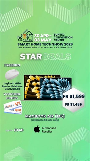 Star Deal Alert at Smart Home Tech Show 2026 - Catch Apple at Booth 8148!