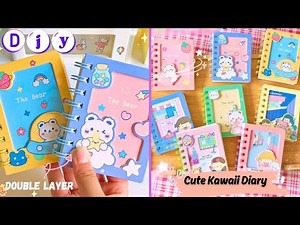 DIY Kawaii NoteBook |Easy Handmade Journal Diary at Home |Cute School Supplies