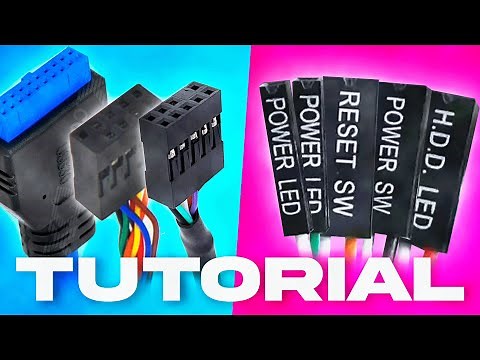 Cómo CONECTAR los CABLES del PANEL FRONTAL de una PC (Encendido, USB, Apagado, Reset, etc)