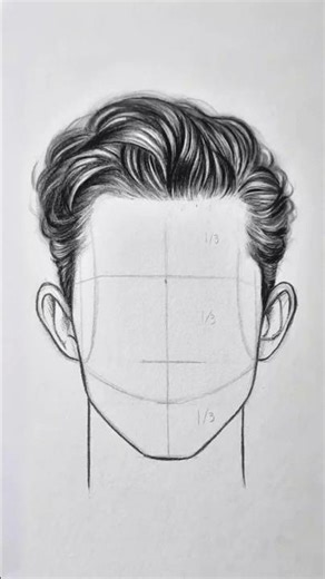 Perfect Face Drawing in Seconds 😍 Loomis Method Tutorial #shorts