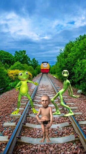 1.5M views · 5.8K reactions | Funny cat man & frog alien dance train vfx magic video #short #reels #vfx #video | Nabadwip Roy | Facebook