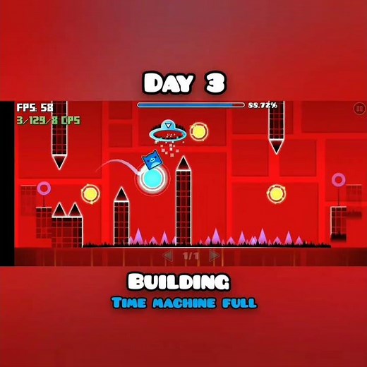 Day 3 Building Time Machine FULL⏳ [XXL] #ludd012 #geometrydash #full