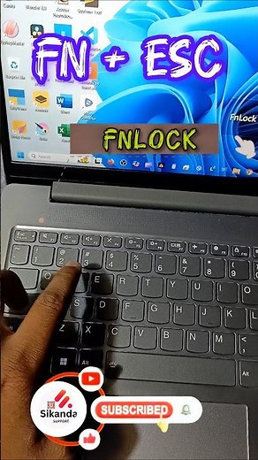 How to Unlock Function Key in All Laptop (fn + Esc)#macnitesh#laptop #keyboardtricks