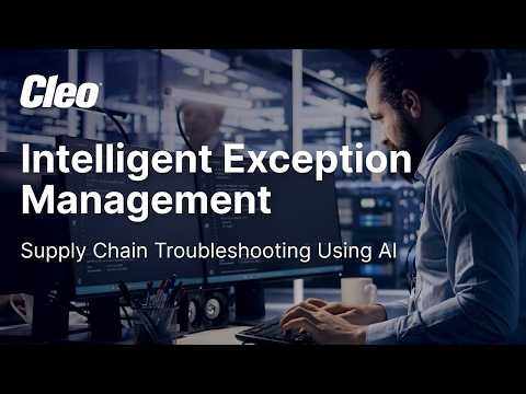 Intelligent Exception Management Resolution: Supply Chain Troubleshooting Using AI