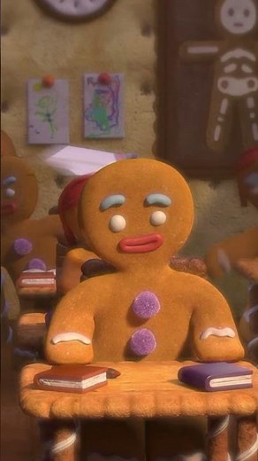 Gingerbread Man's life flashes before his eyes... | Shrek The Third
